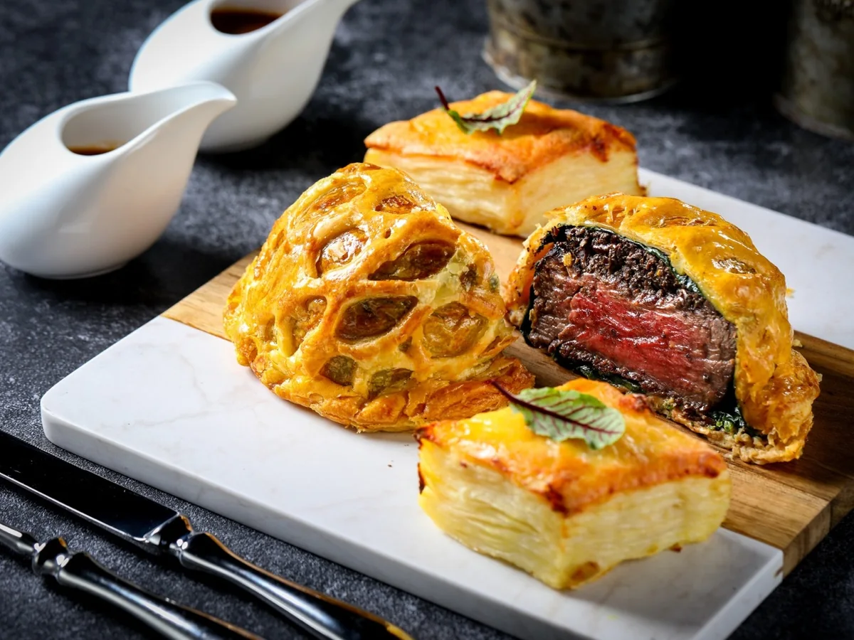 Beef Wellington with foie gras at LETO Restaurant Guangzhou